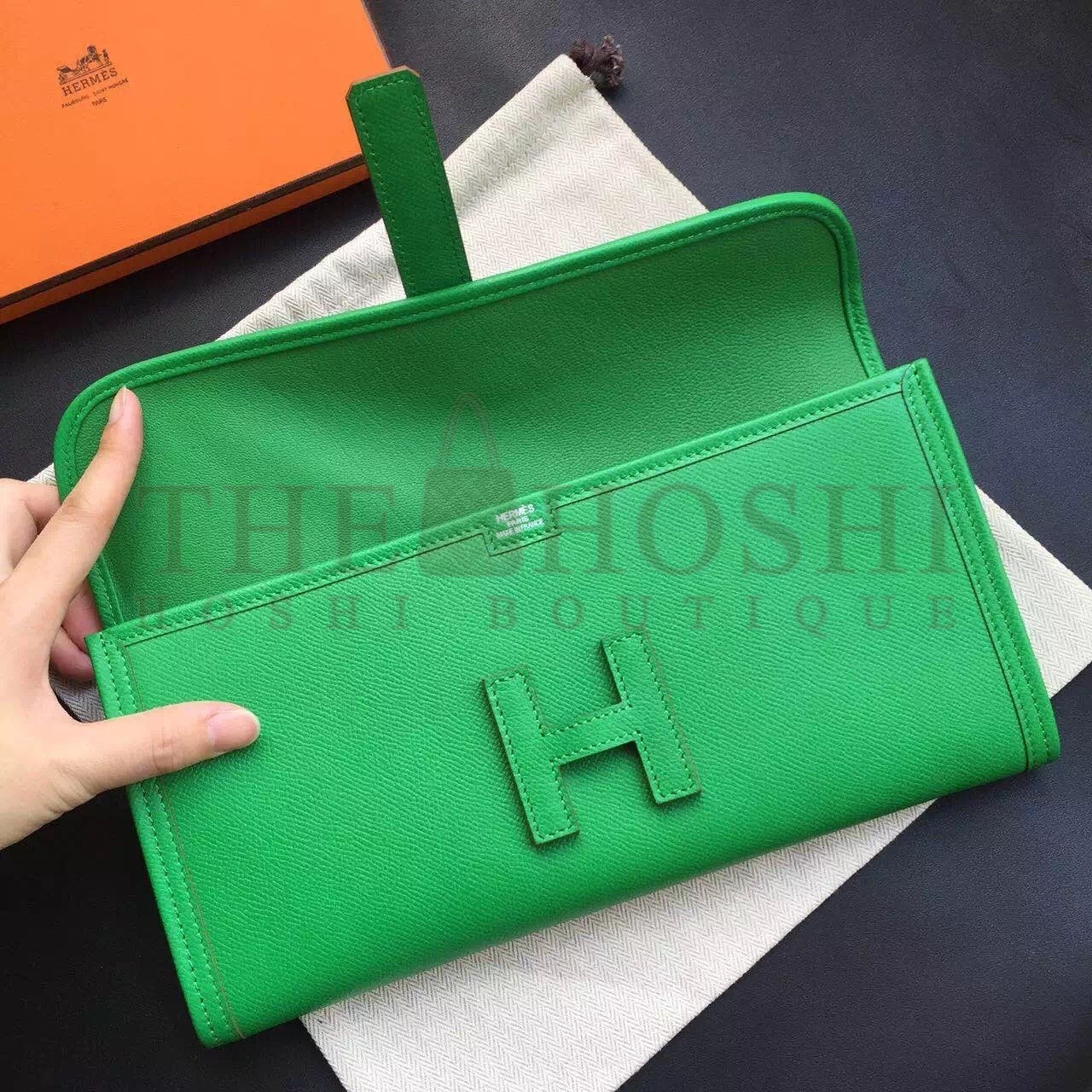 H**me5 Bamboo Epsom Jige Elan 29 Clutch Bag Master Quality