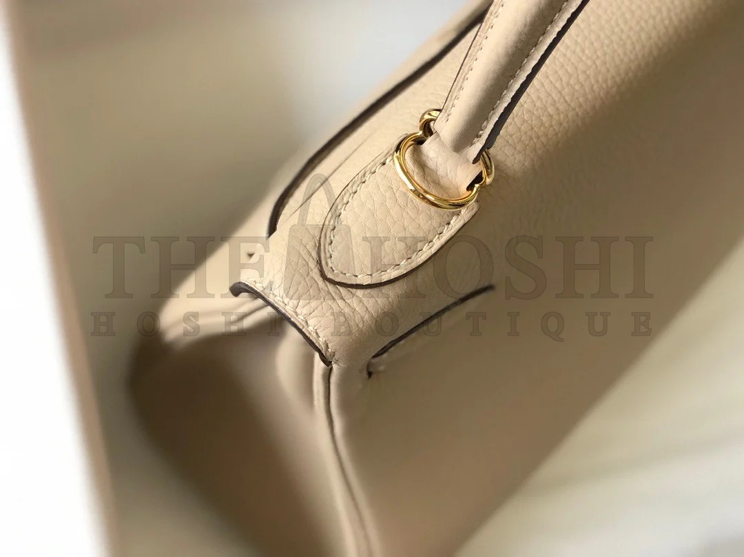 H**me5 Kelly 25cm Retourne Bag in Trench Clemence Leather GHW Master Quality