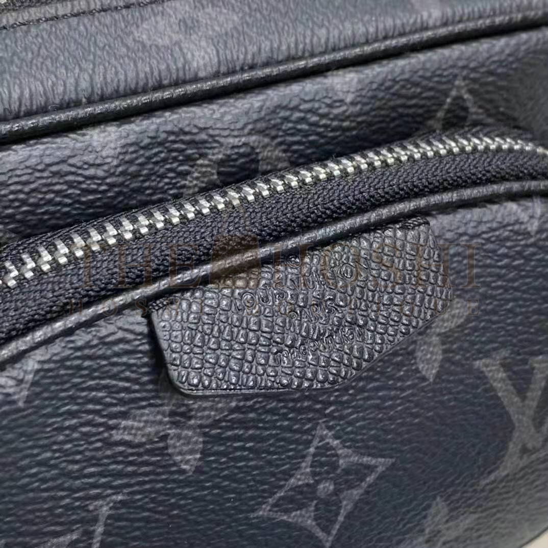 L0vis Vvtt0n LV Men Outdoor Pouch Taigarama Noir Black Coated Canvas Cowhide Leather Master Quality