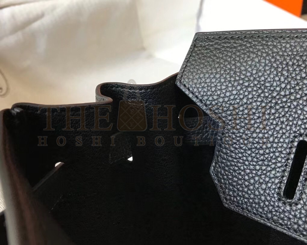 H**me5 Birkin 30 Bag in Black Clemence Leather with PHW Master Quality