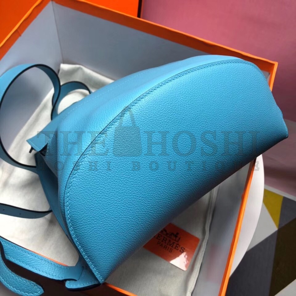 H**me5 GR24 Backpack In Blue Everycolor Calfskin Master Quality