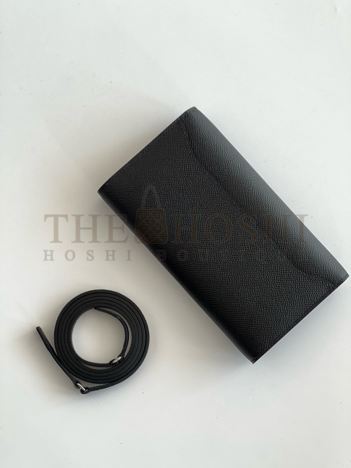 H**me5 Constance To Go Wallet in Black Epsom Calfskin Master Quality