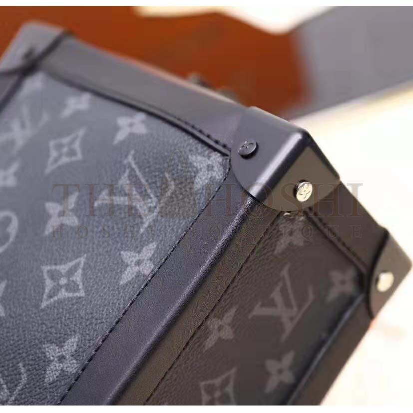L0vis Vvtt0n LV Men Soft Trunk Soft-Sided Messenger Bag in Monogram Eclipse Canvas-Grey Master Quality