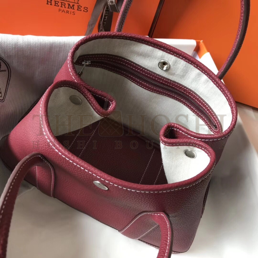 H**me5 Ruby Clemence Garden Party 30cm Handmade Bag Master Quality