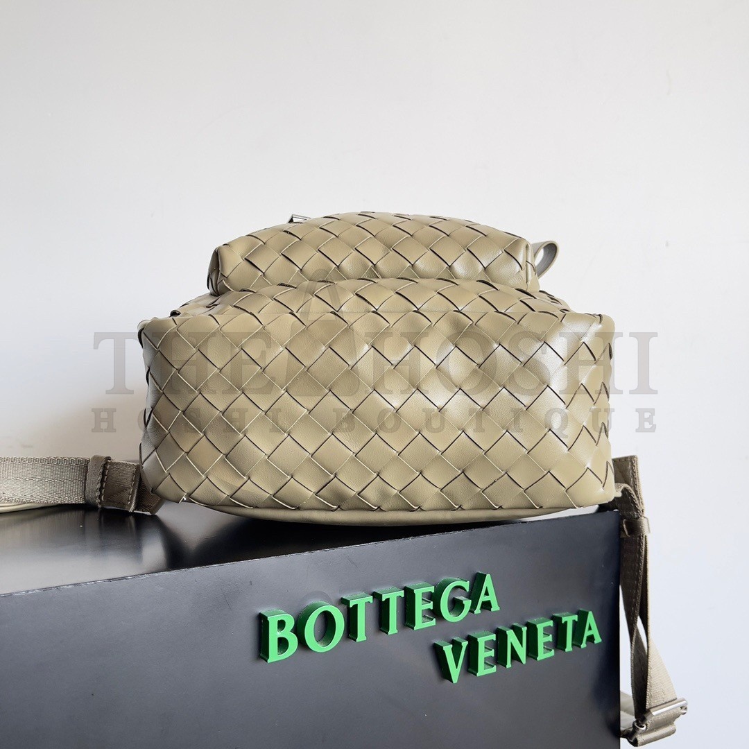 B0tt*ga Ven*ta Small Backpack In Taupe Intrecciato Calfskin Master Quality
