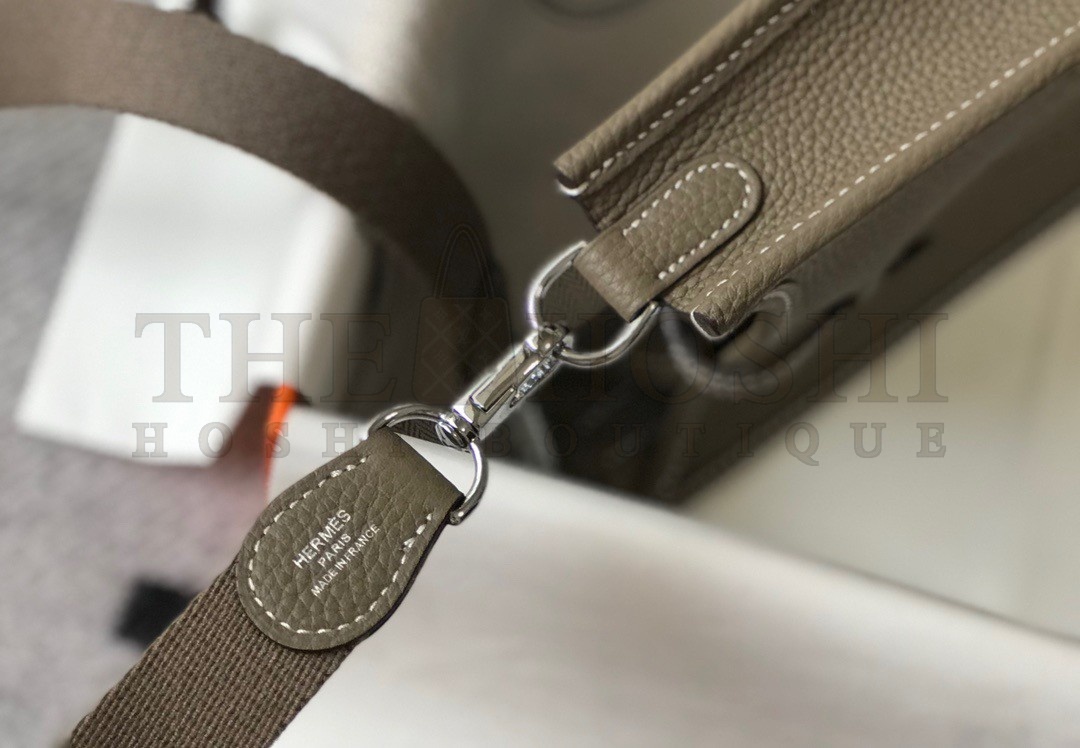 H**me5 Evelyne III Mini Bag In Taupe Clemence Leather Master Quality
