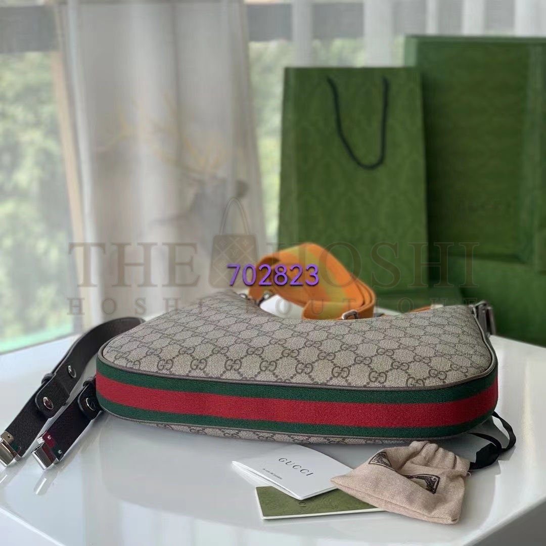 Gvc*1 Women Attache Small Shoulder Bag Beige Ebony GG Svp*me Canvas Master Quality
