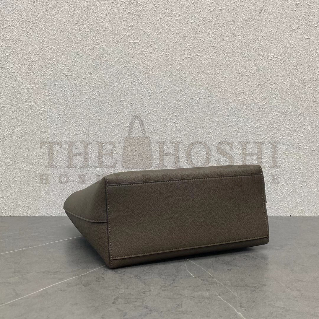 L0ew* Small Anagram Tote In Taupe Grained Calfskin Master Quality