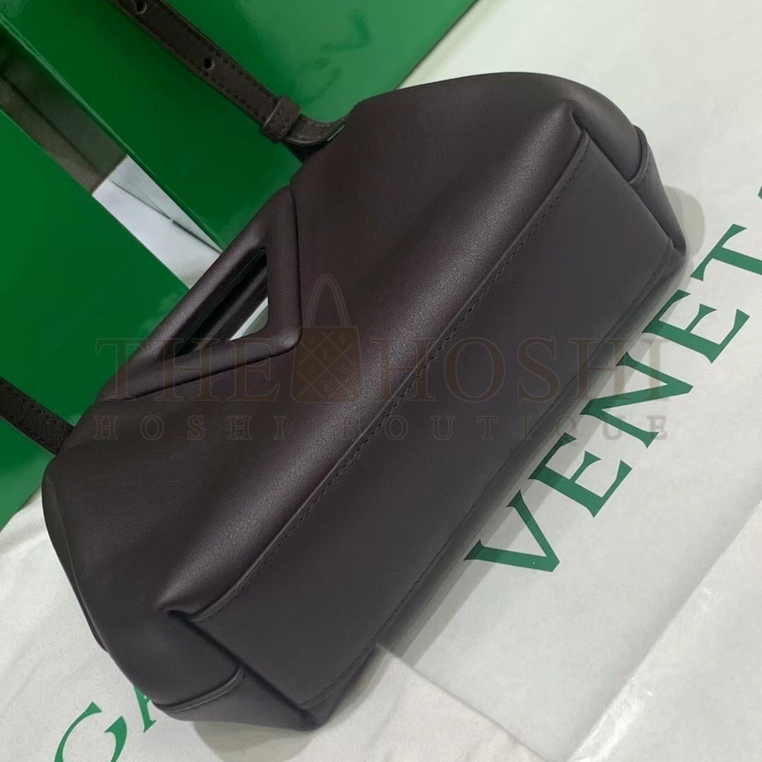 B0tt*ga Ven*ta Small Point Top Handle Bag In Grape Leather Master Quality