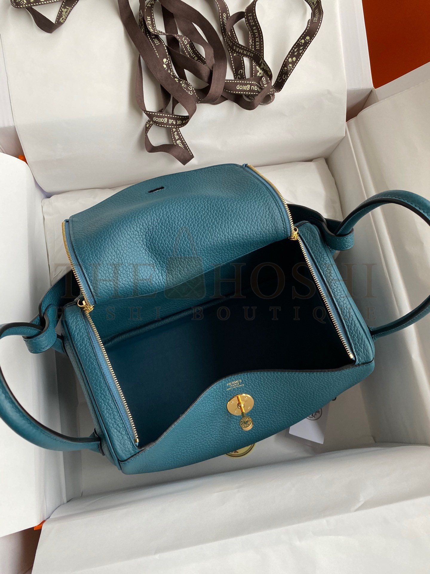 H**me5 Lindy 26 Handmade Bag In Vert Bosphore Clemence Leather Master Quality