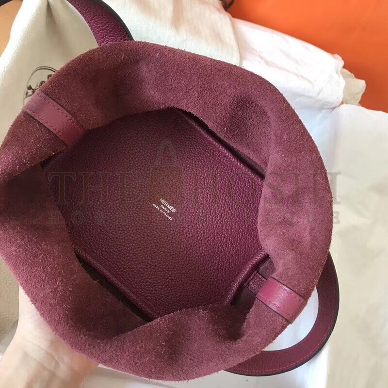 H**me5 Ruby Picotin Lock MM 22cm Handmade Bag Master Quality