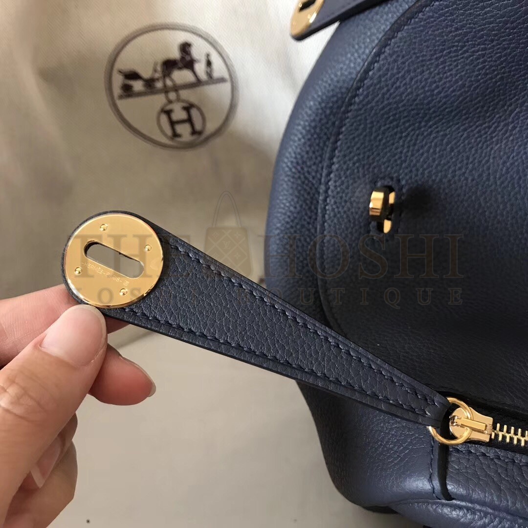 H**me5 Dark Blue Lindy 26cm Clemence Handmade Bag Master Quality
