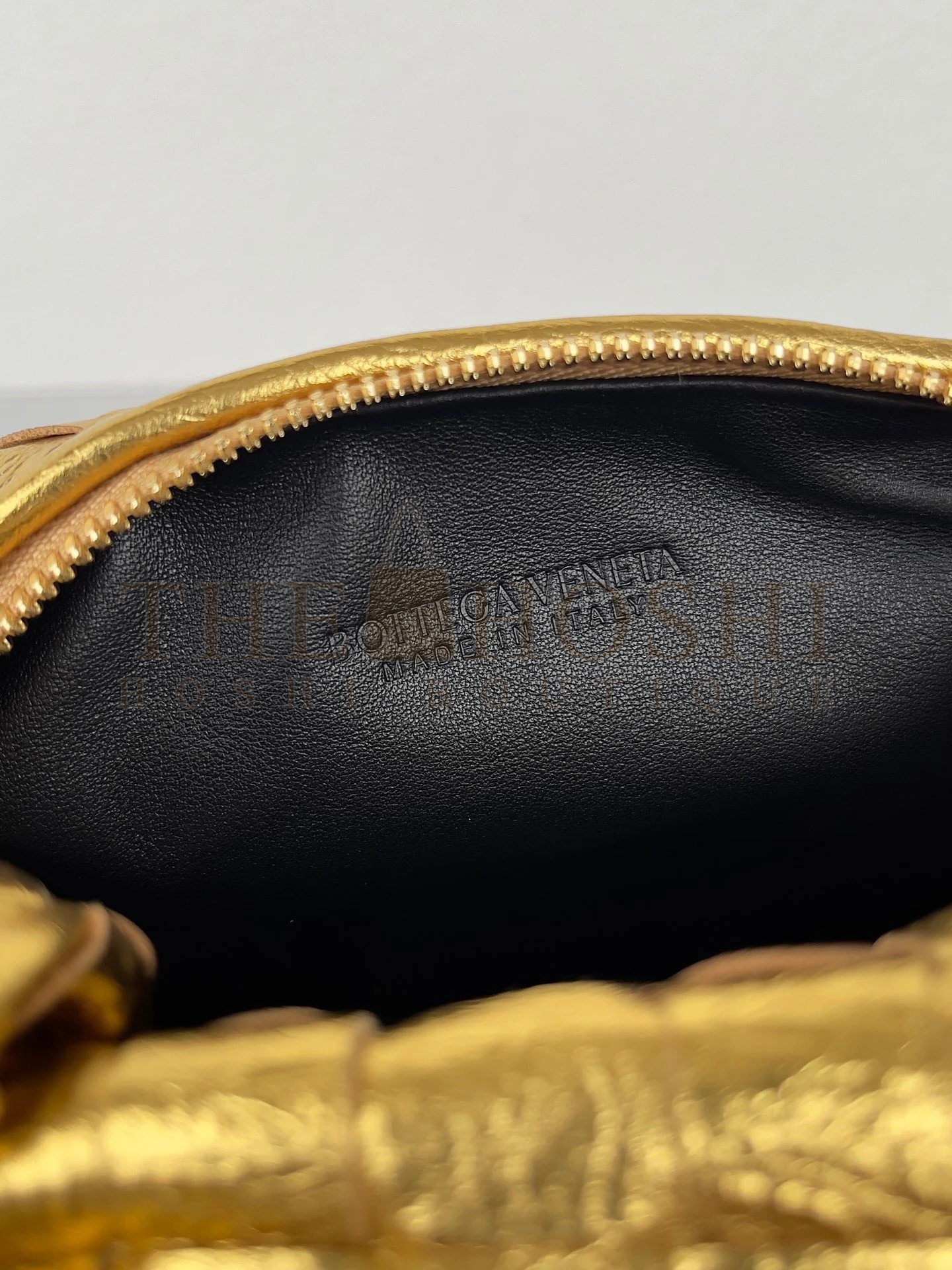 B0tt*ga Ven*ta BV Jodie Mini Bag In Gold Metallic Intrecciato Leather Master Quality