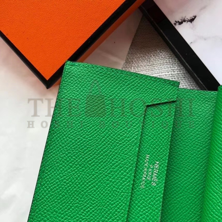 H**me5 Bearn Mini Wallet In Bamboo Epsom Leather Master Quality