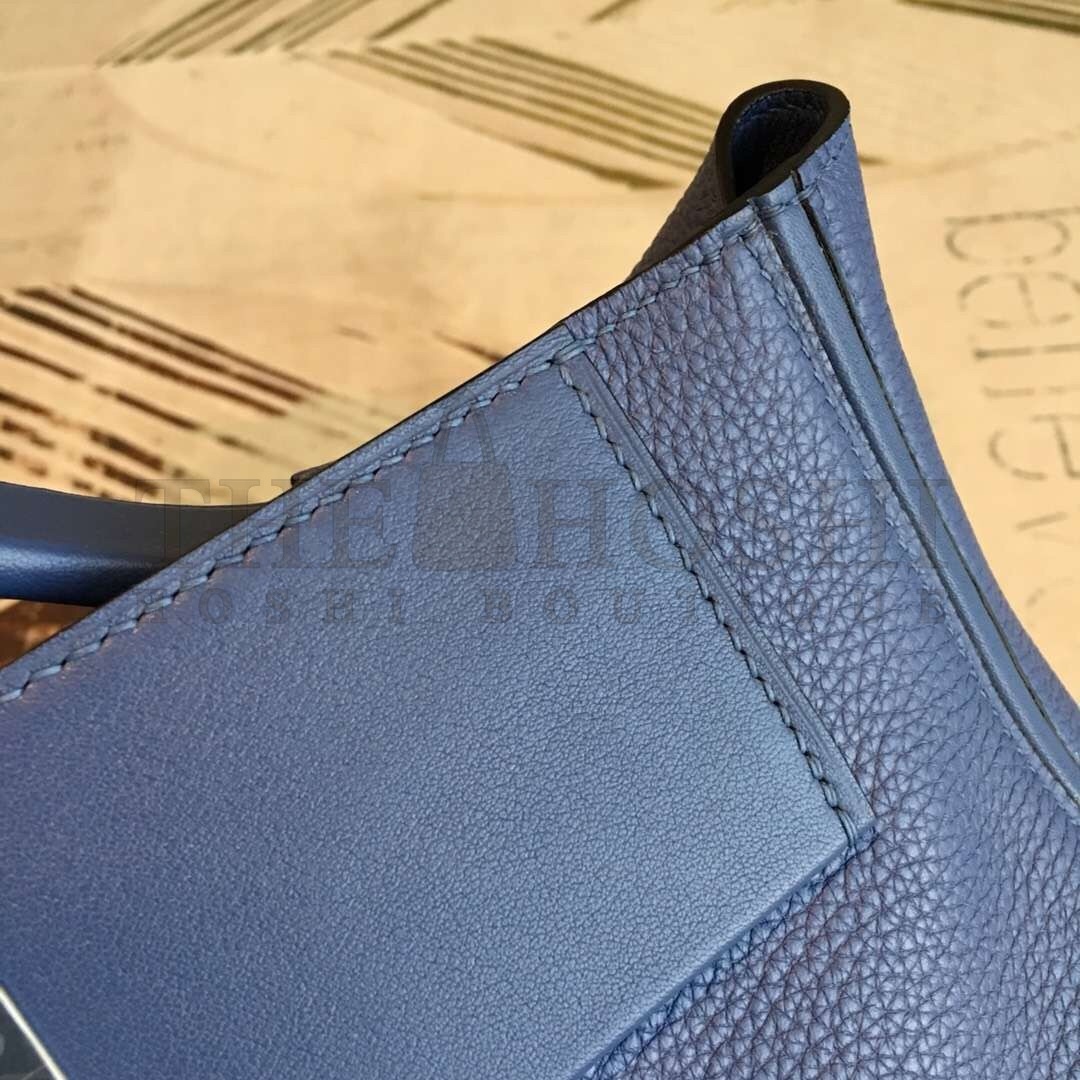 H**me5 24/24 29 Bag In Blue Clemence Calfskin Master Quality