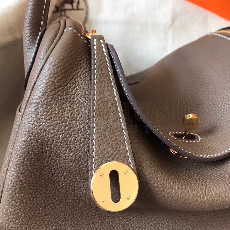 H**me5 Taupe Lindy 30cm Clemence Handmade Bag Master Quality