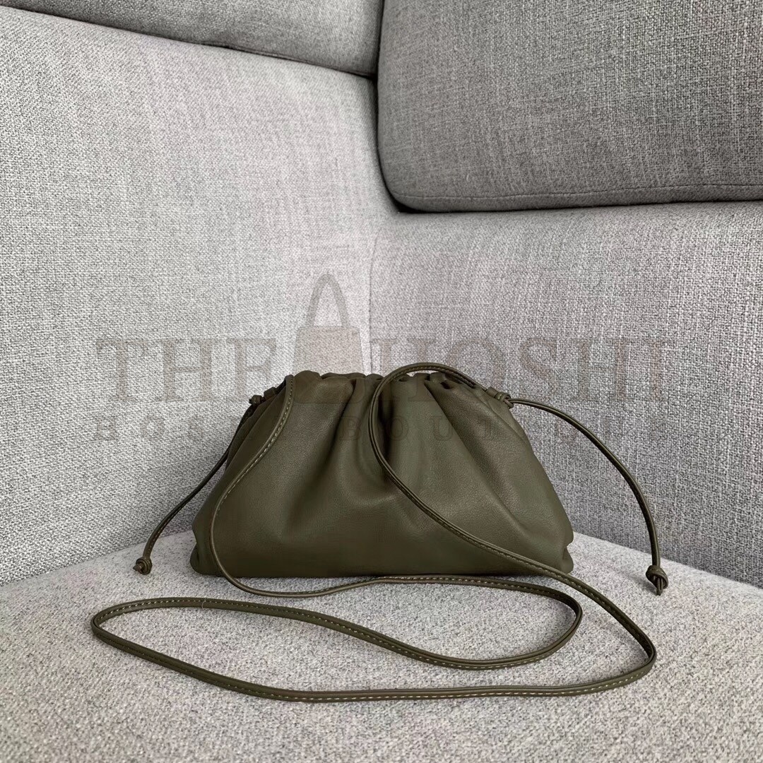 B0tt*ga Ven*ta Pouch Mini Bag In Mustard Calfskin Master Quality