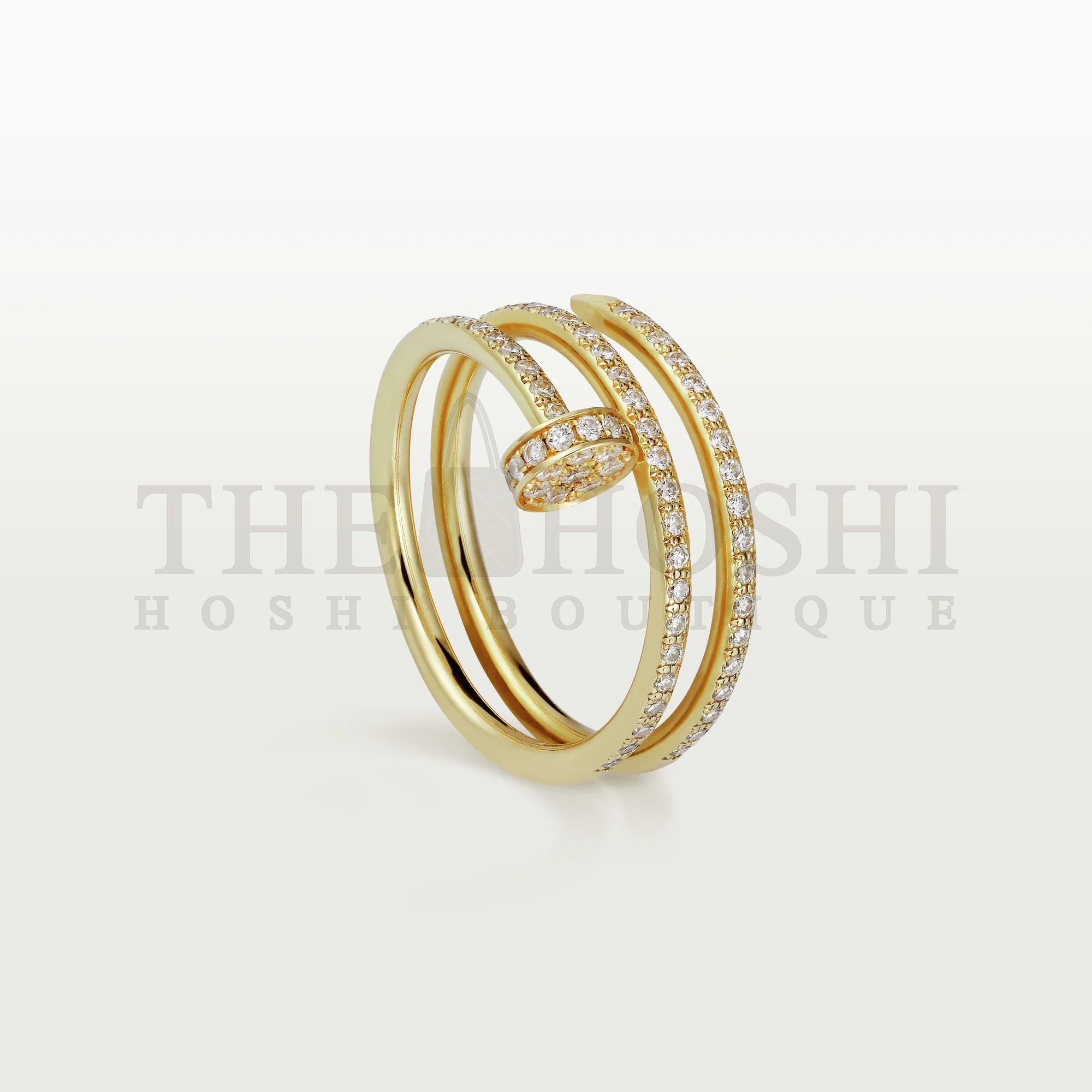Ca*t1er Nail Ring Full of D1am0nds Master Quality