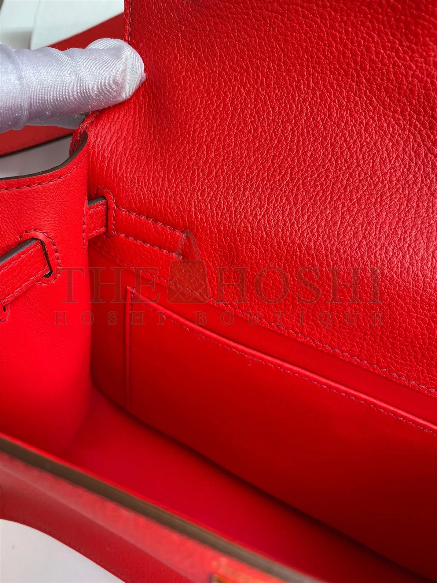 H**me5 Kelly Danse II Handmade Bag In Red Evercolor Calfskin Master Quality