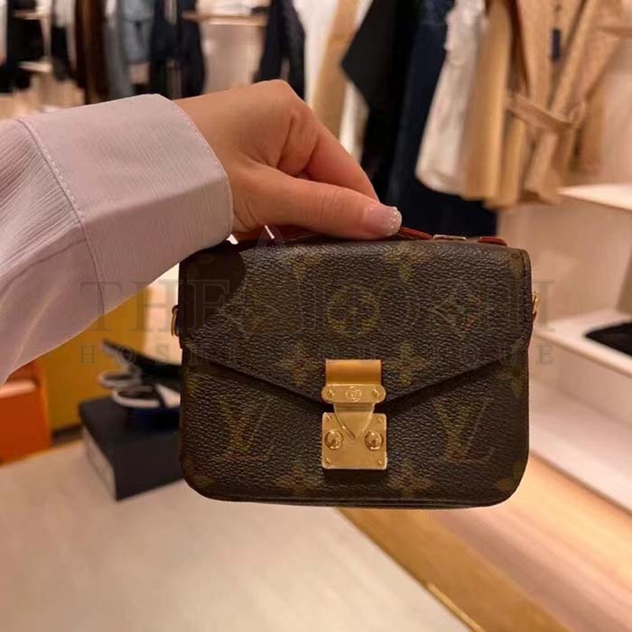L0vis Vvtt0n LV Women Micro Metis Bag Monogram Coated Canvas Cowhide Leather Master Quality