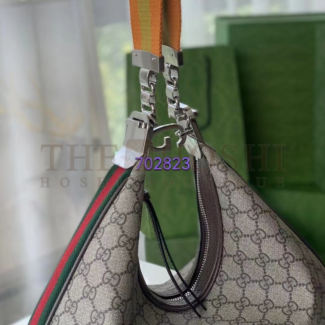 Gvc*1 Women Attache Small Shoulder Bag Beige Ebony GG Svp*me Canvas Master Quality