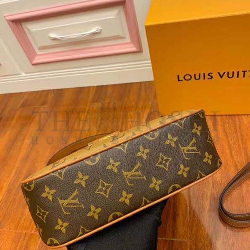 L0vis Vvtt0n LV Women Hobo Dauphine PM Handbag Monogram Reverse Canvas Master Quality
