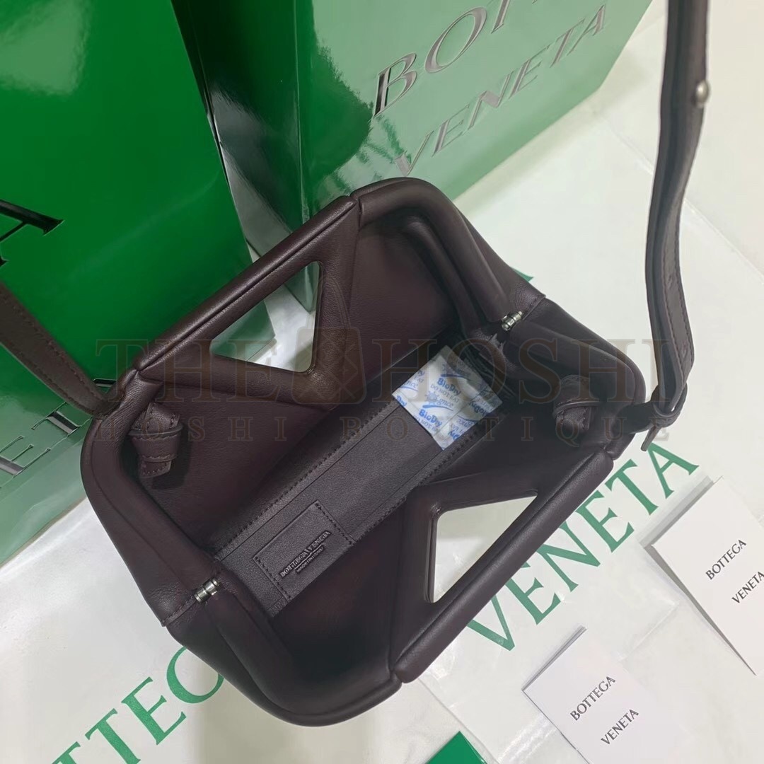 B0tt*ga Ven*ta Small Point Top Handle Bag In Grape Leather Master Quality