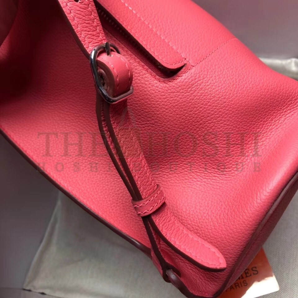 H**me5 GR24 Backpack In Pink Everycolor Calfskin Master Quality