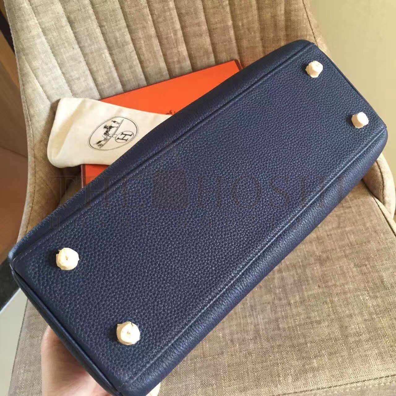 H**me5 Sapphire Clemence Kelly Retourne 32cm Handmade Bag Master Quality