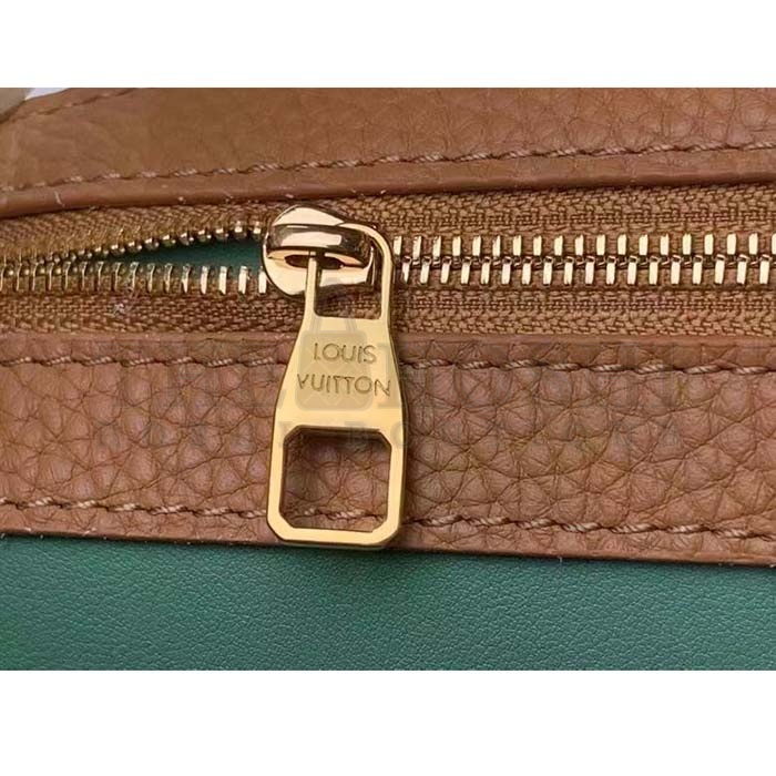 L0vis Vvtt0n LV Women Capucines MM Handbag Hazelnut Brown Taurillon Cowhide Leather Master Quality