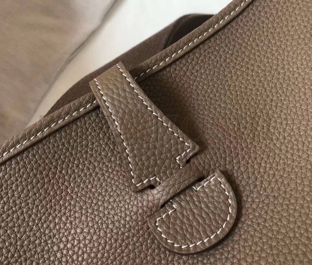 H**me5 Evelyne III 29 Bag In Taupe Clemence Leather Master Quality