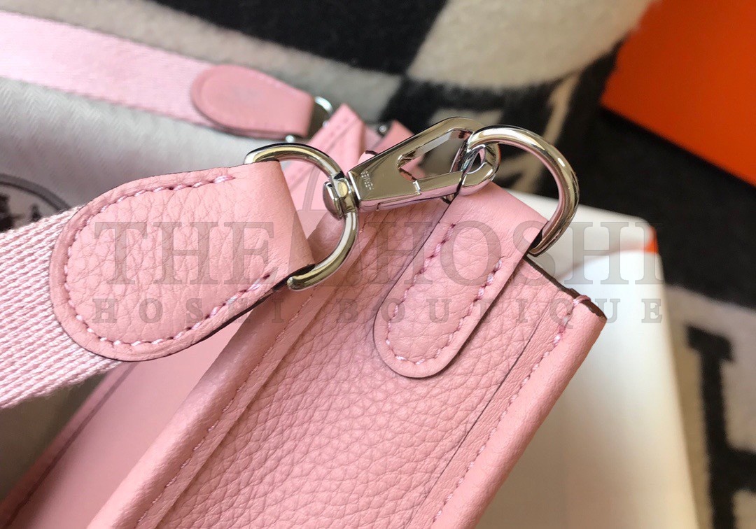 H**me5 Evelyne III Mini Bag In Pink Clemence Leather Master Quality