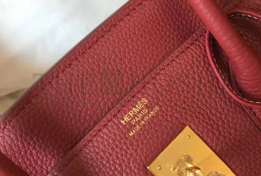 H**me5 Bordeaux Clemence Birkin 35cm Bag Master Quality