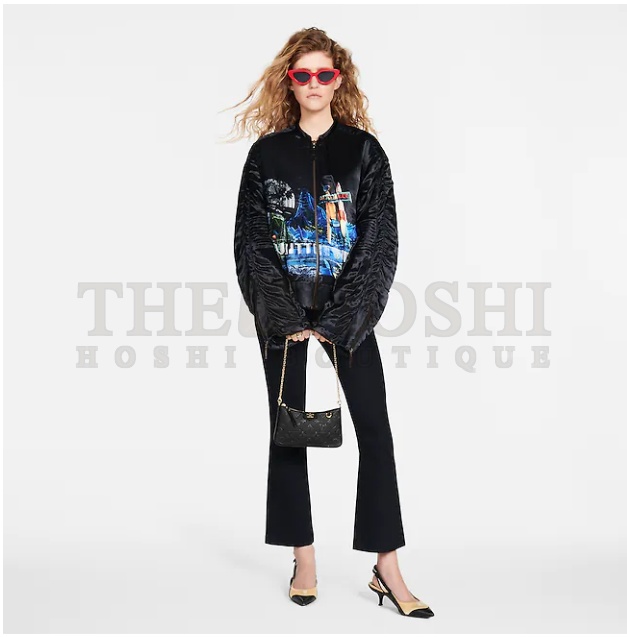 L0vis Vvtt0n LV Women Easy Pouch On Strap Black Monogram S*pple Grained Cowhide Master Quality