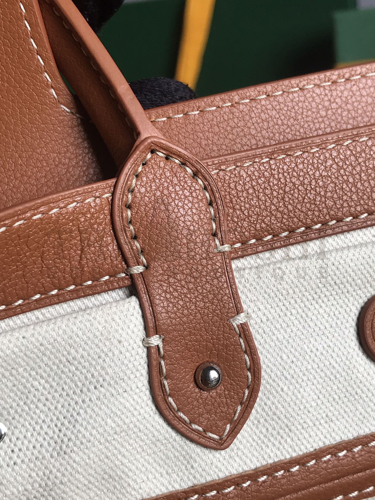 G09ard Saigon Tote Bag Brown Canvas 34x18x24cm Master Quality