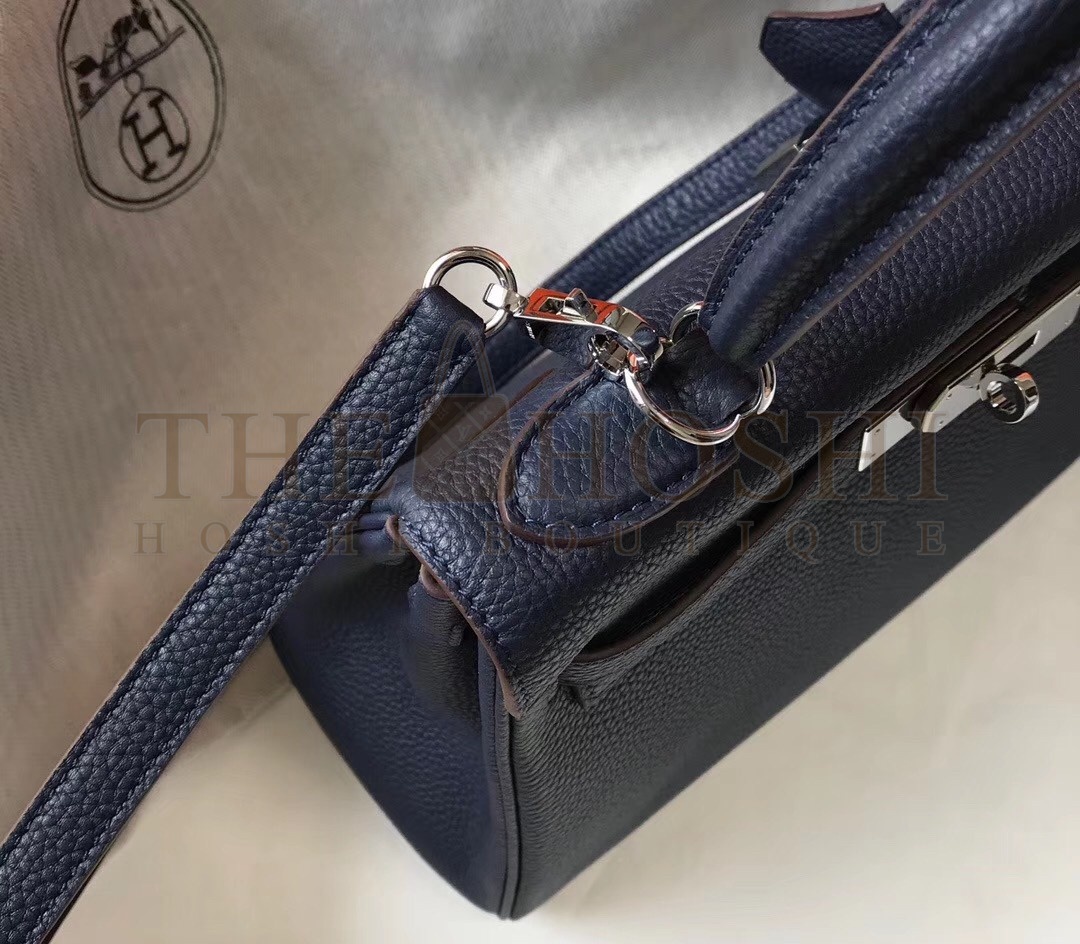H**me5 Navy Blue Clemence Kelly 28cm Bag Master Quality