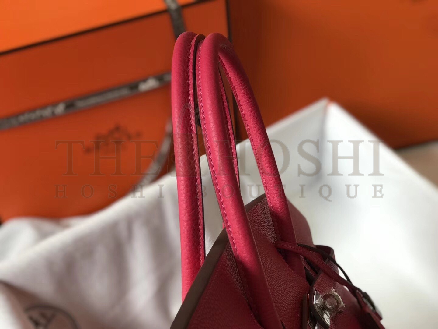 H**me5 Rose Red Clemence Birkin 35cm Bag Master Quality