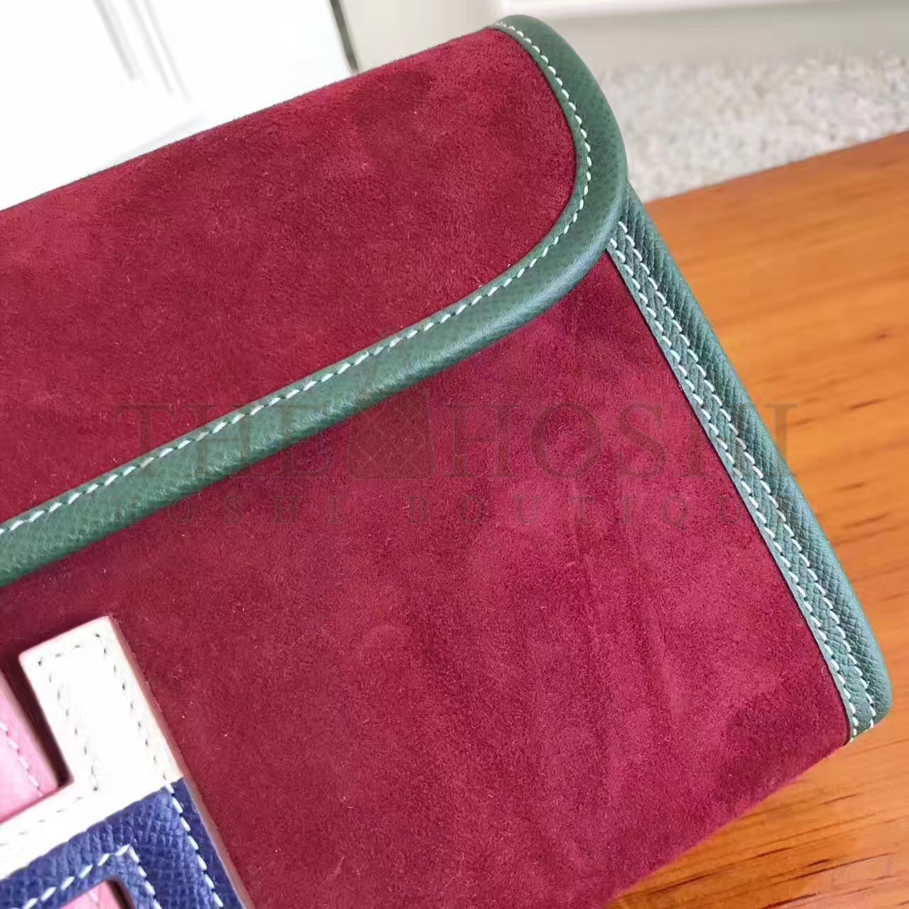 H**me5 Bordeaux Suede Jige Elan 29 Clutch Bag Master Quality