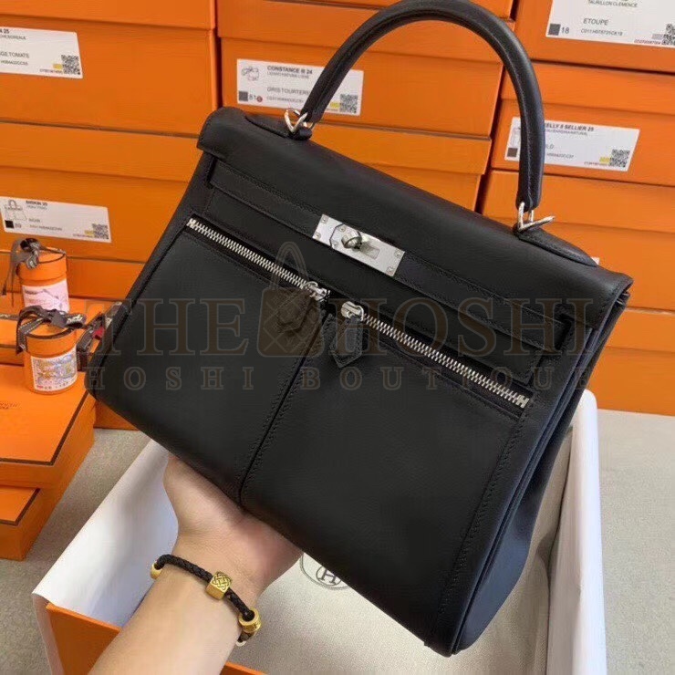 H**me5 Kelly Lakis Swift Leather Bag Handmake Version Master Quality