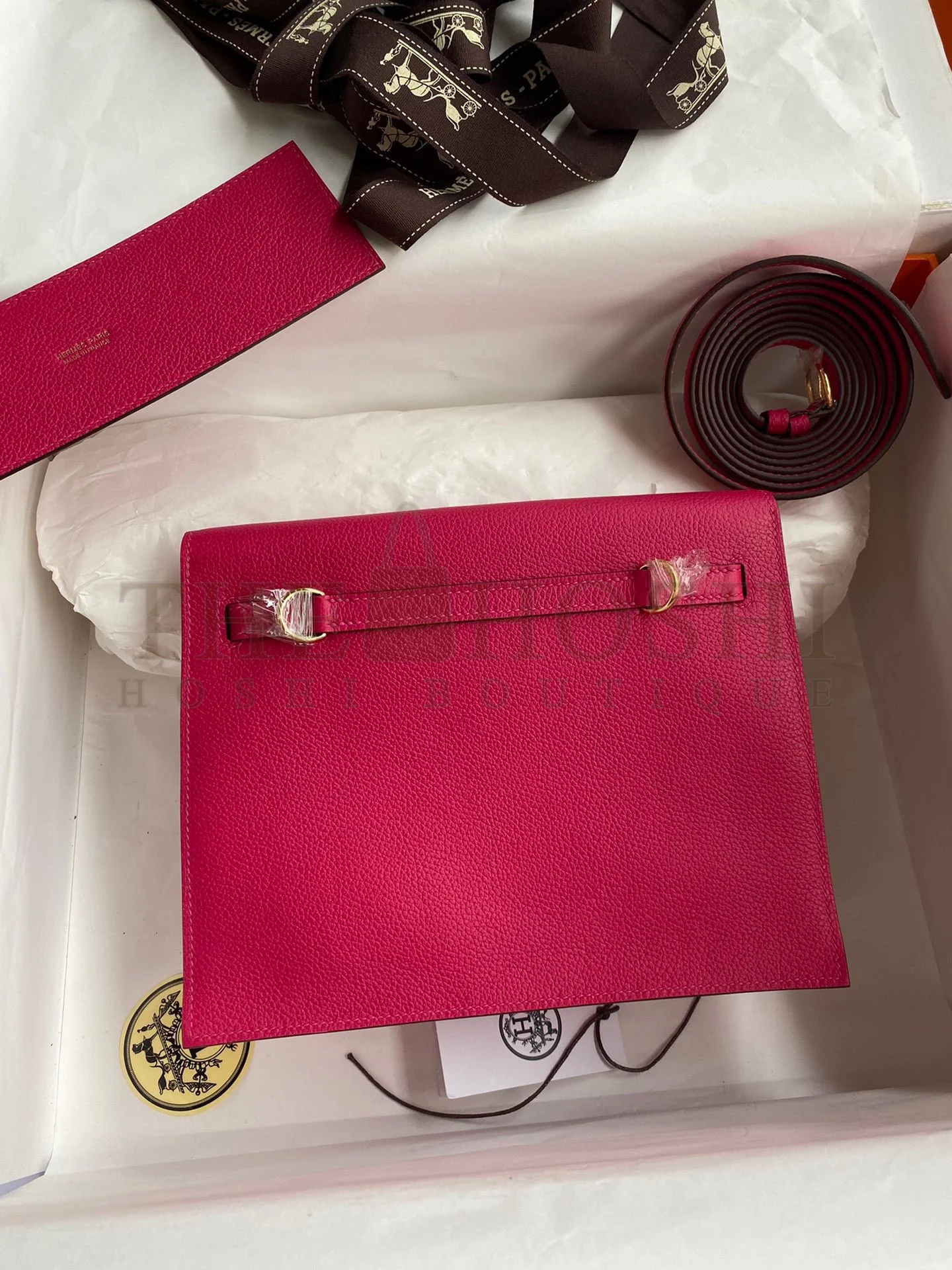 H**me5 Kelly Danse II Bag In Rose Mexico Evercolor Calfskin Master Quality
