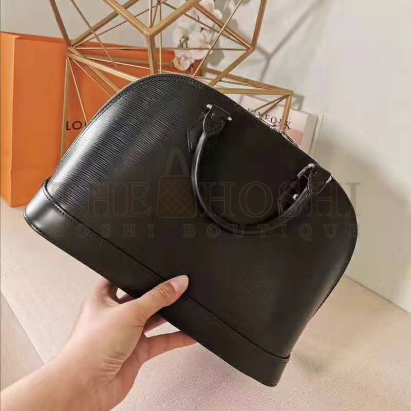 L0vis Vvtt0n LV Women Alma PM Handbag in Epi Leather-Black Master Quality