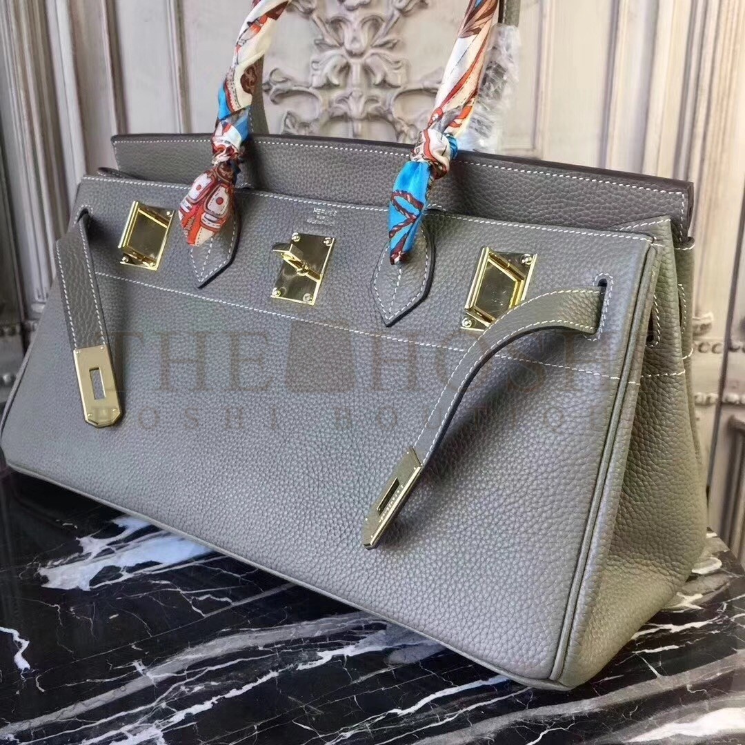 H**me5 Lin Blue JPG Birkin 42cm Shoulder Bag Master Quality