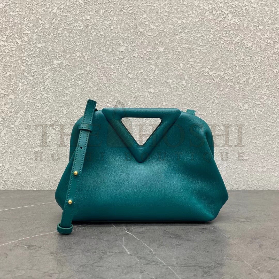 B0tt*ga Ven*ta Small Point Top Handle Bag In Mallard Nappa Leather Master Quality