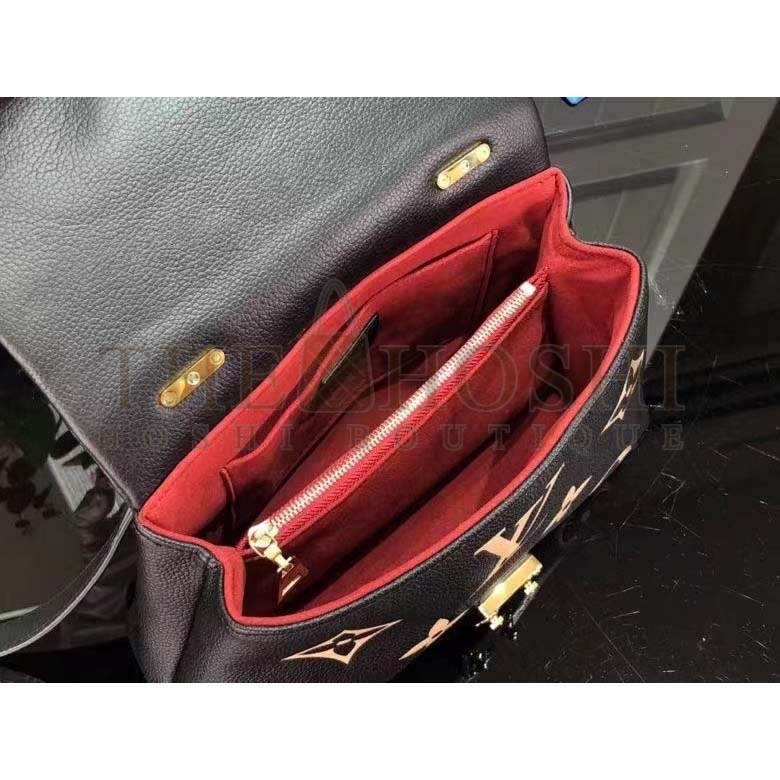 L0vis Vvtt0n LV Women Madeleine BB Handbag Black Beige Embossed Grained Cowhide Leather Master Quality