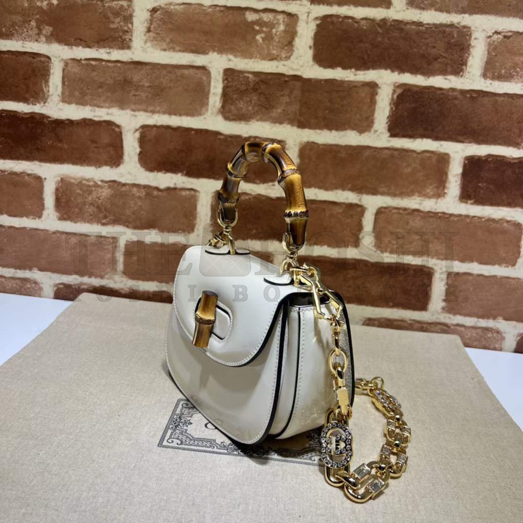 Gvc*1 Women GG Gvc*1 Bamboo 1947 S*per Mini Bag Light Beige Leather Master Quality