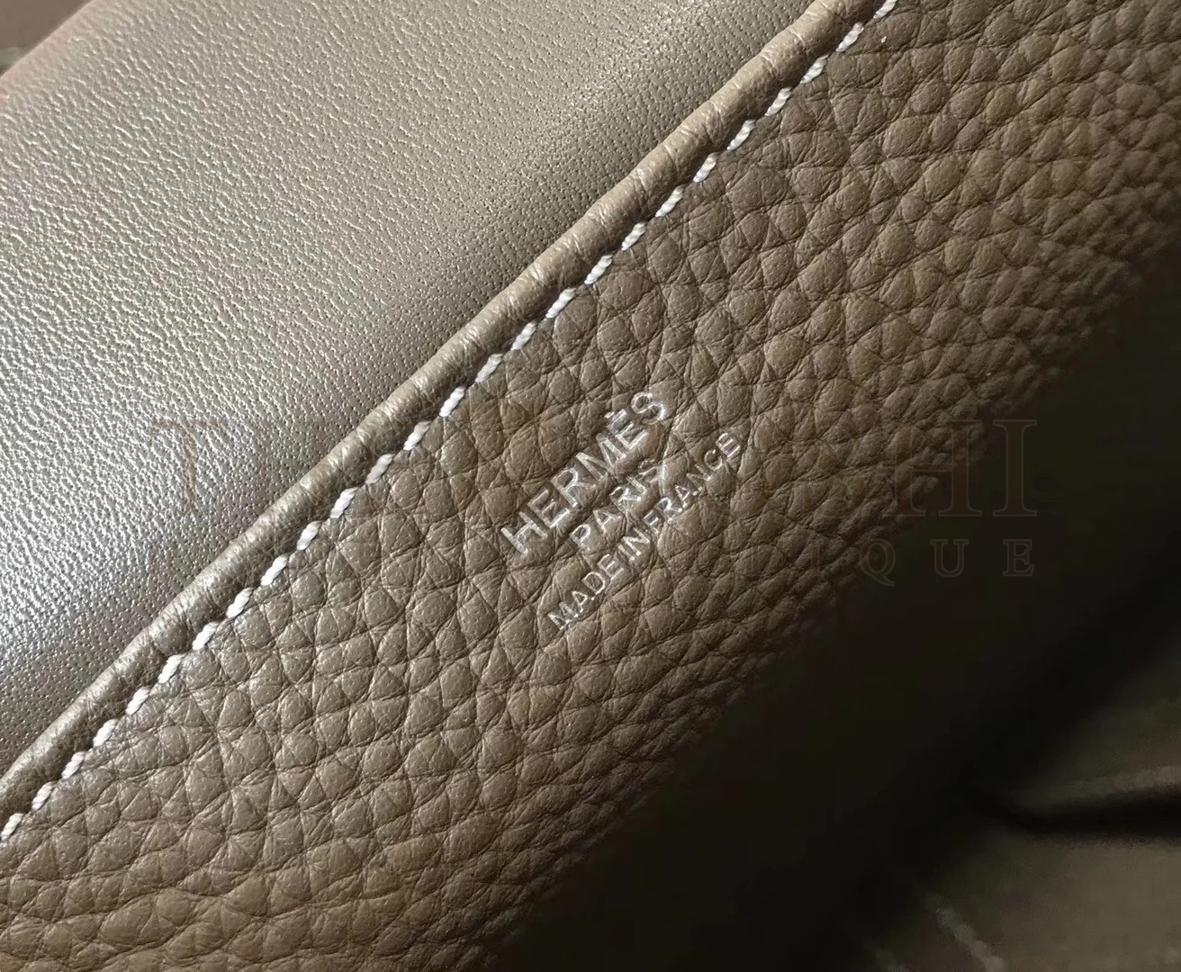 H**me5 Halzan 31cm Bag In Taupe Clemence Leather Master Quality