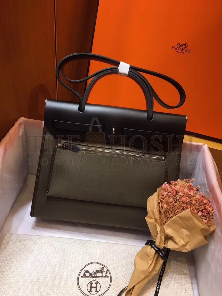 H**me5 Herbag Zip 31cm Bag In Black And Canopee Master Quality