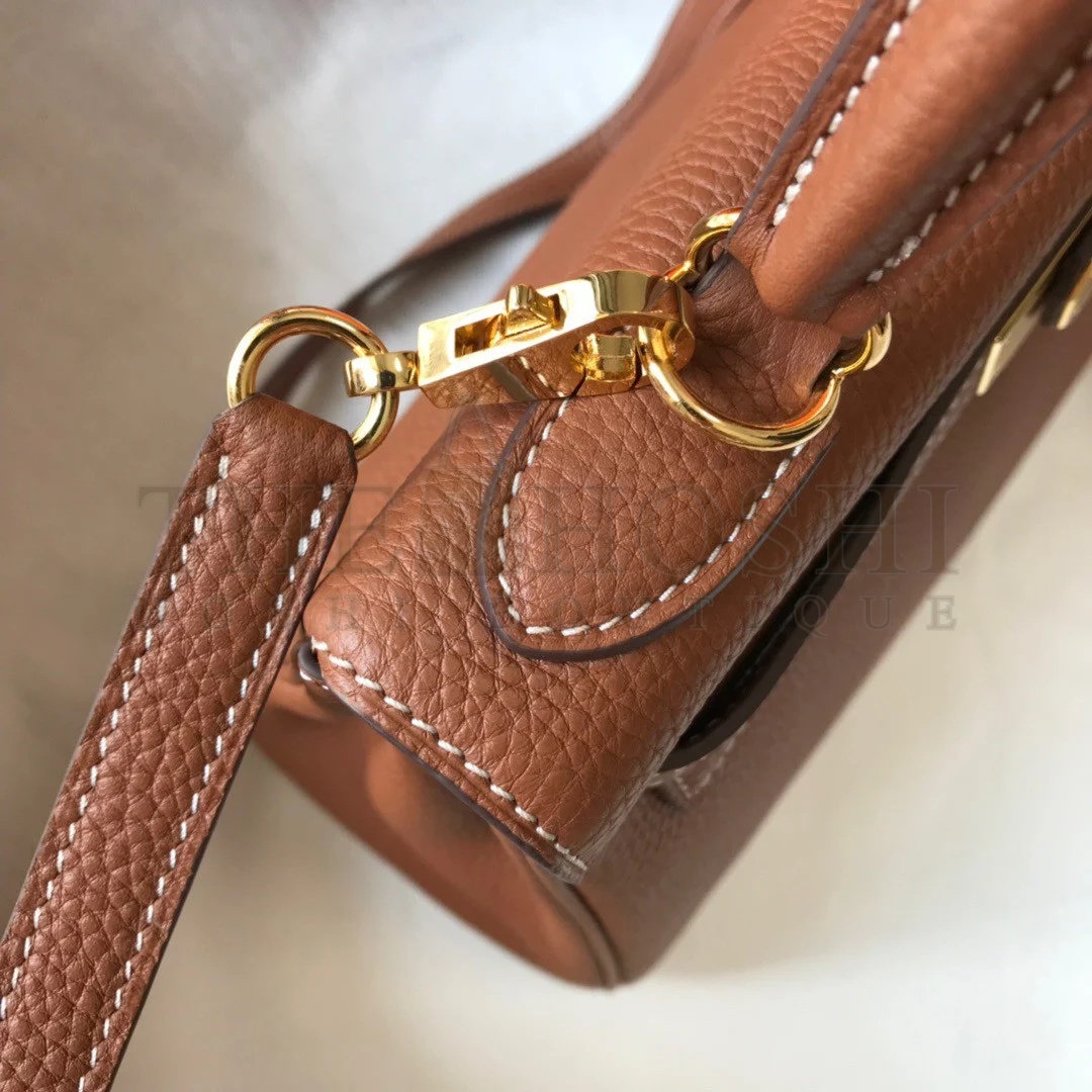 H**me5 Kelly 28cm Retourne Bag in Gold Clemence Leather GHW Master Quality
