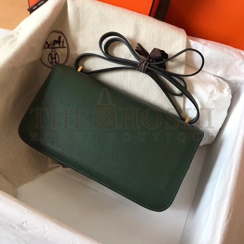 H**me5 Vert Anglais Epsom Constance Elan 25cm Bag Master Quality