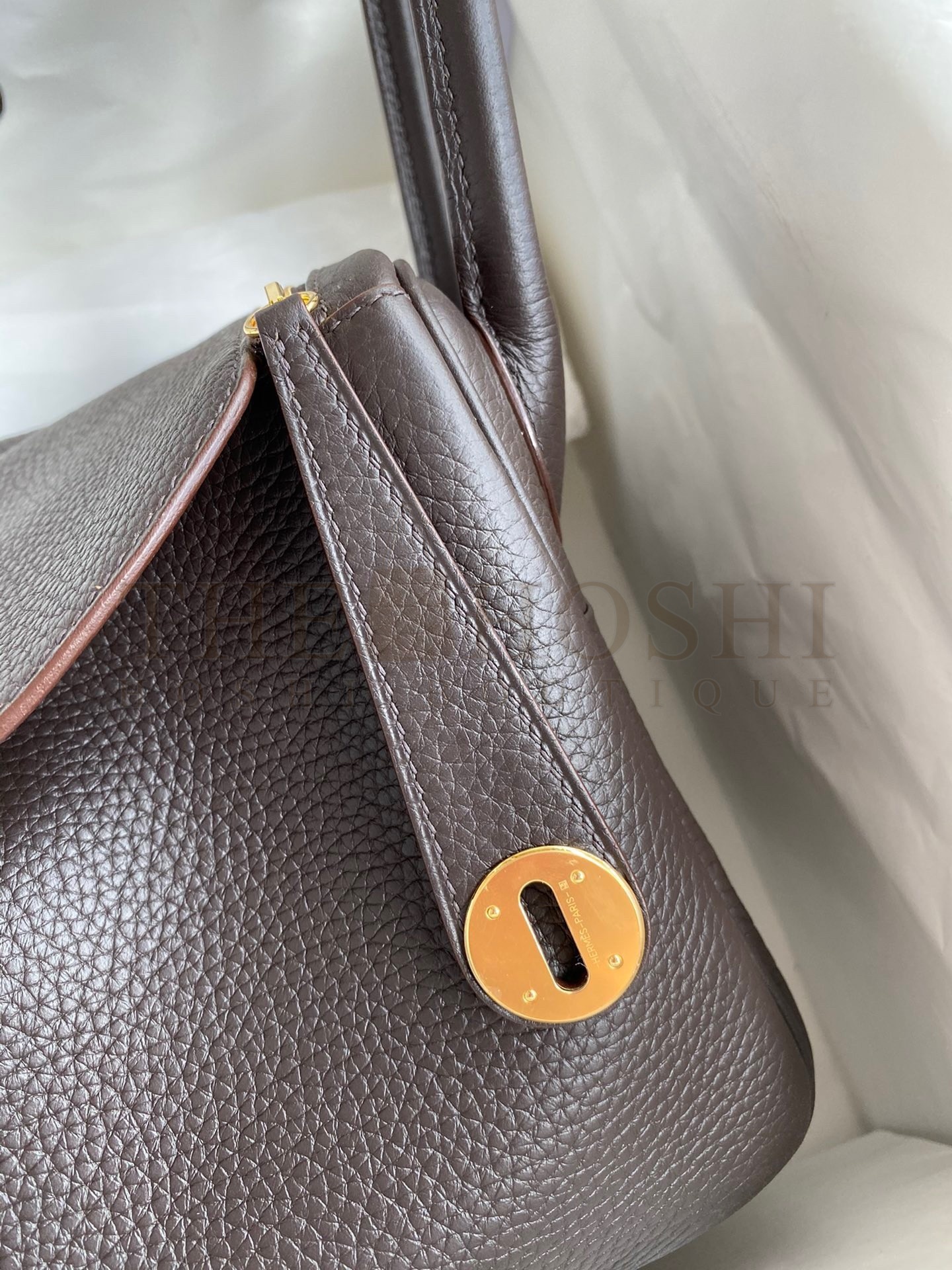 H**me5 Lindy 26 Handmade Bag In Ebene Clemence Leather Master Quality